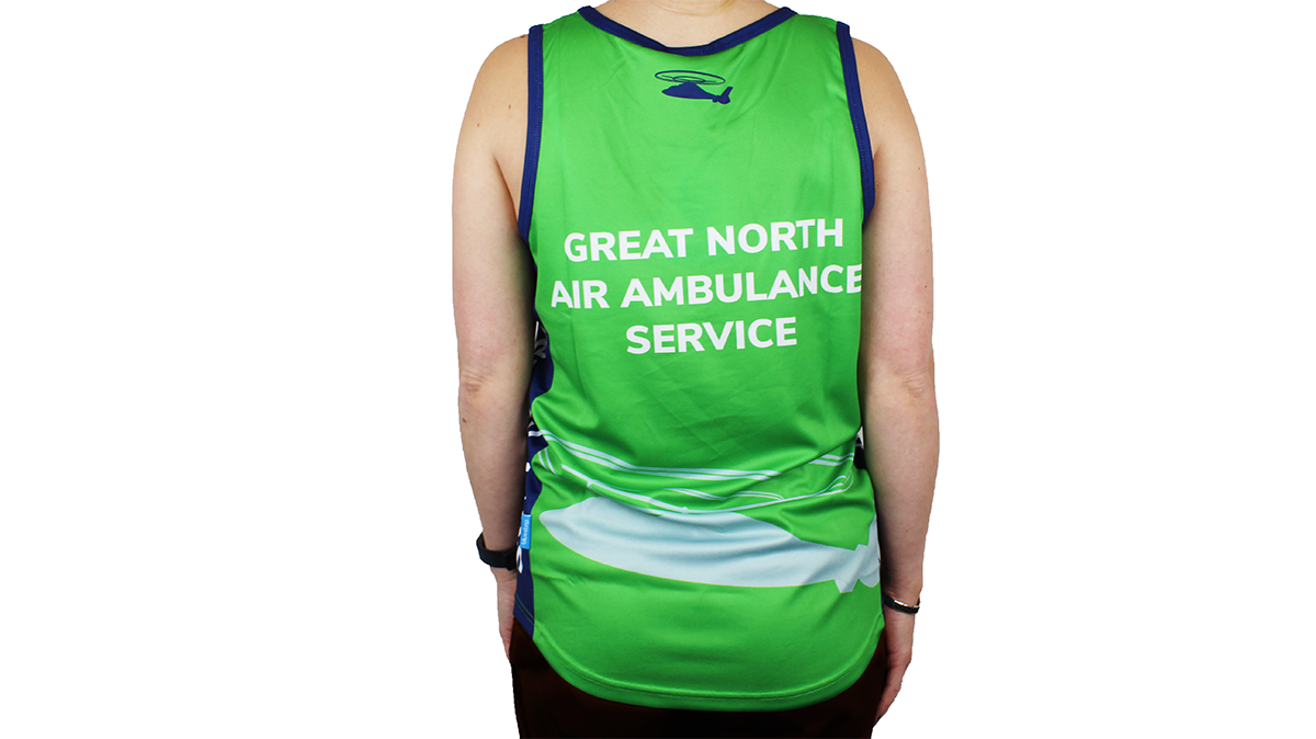 GNAAS-Running-Vest-Back The back of the Great North Air Ambulance Service running vest