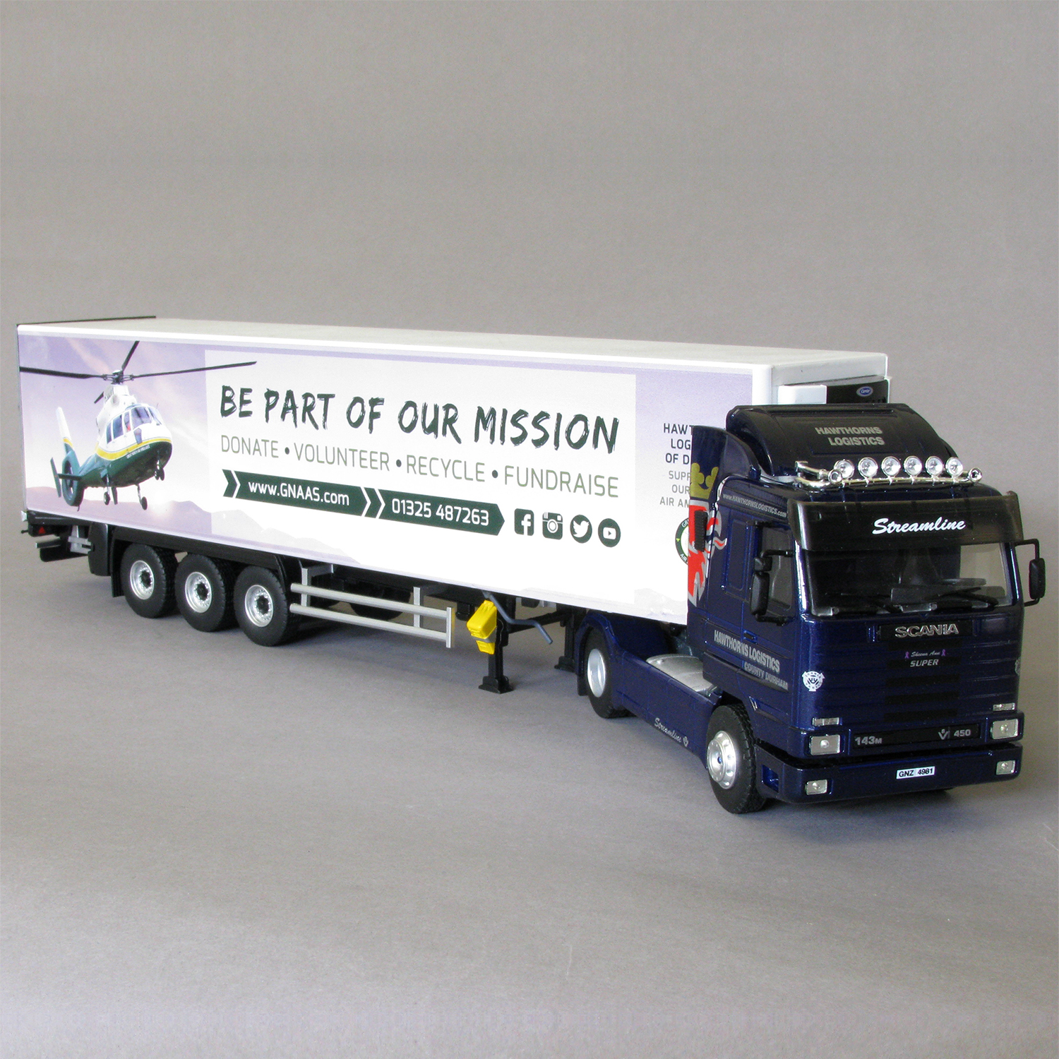 Scania Streamline Model Lorry with GNAAS livery Scania Streamline Model Lorry with GNAAS livery